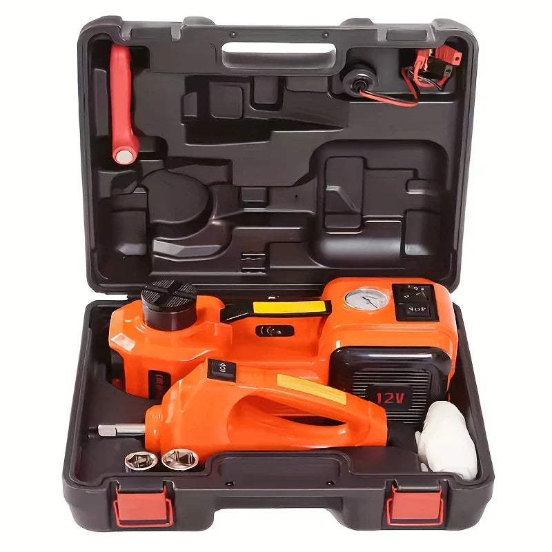 SafeLift PRO |  Electric Hydraulic Jack with Compressor and Impact Wrench